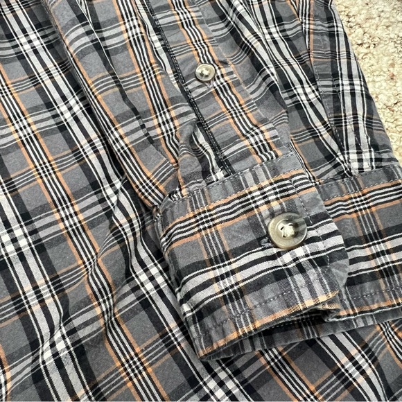 Carhartt men’s plaid 100% cotton flannel button down work shirt 2XL Tall XXL - Picture 6 of 9